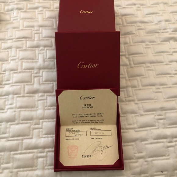 CARTIER 18K White Gold Diamond Heart Double C Pendant Necklace - Picture 8 of 12